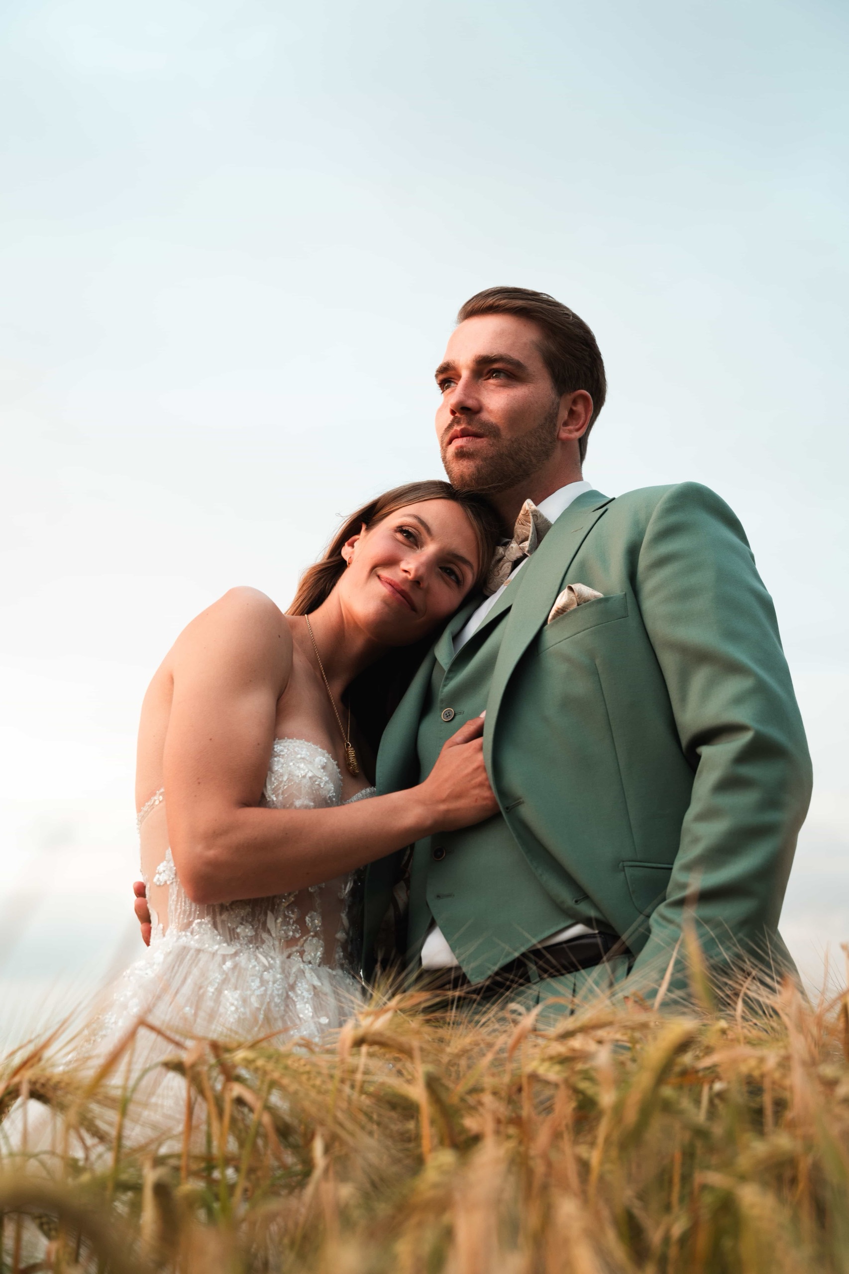 Hochzeitsfotograf Carolin & Sven – Brautpaar lacht gemeinsam